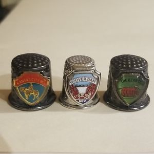 Three Metal Thimbles